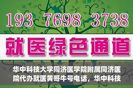 华中科技大学同济医学院附属同济医院代办就医黄哥牛号电话，华中科技大学同济医院黄哥就医咨询热线