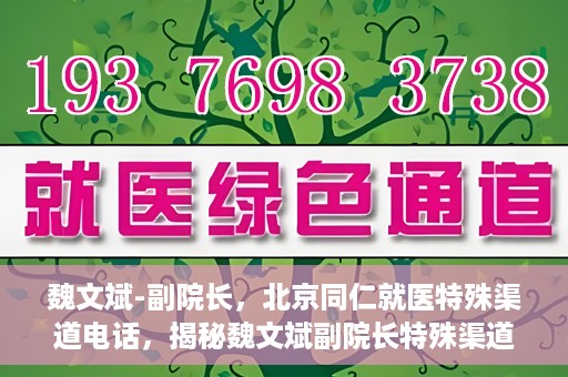魏文斌-副院长，北京同仁就医特殊渠道电话，揭秘魏文斌副院长特殊渠道电话背后的北京同仁就医故事