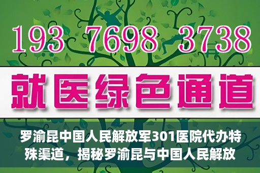 罗渝昆中国人民解放军301医院代办特殊渠道，揭秘罗渝昆与中国人民解放军301医院特殊渠道代办内幕