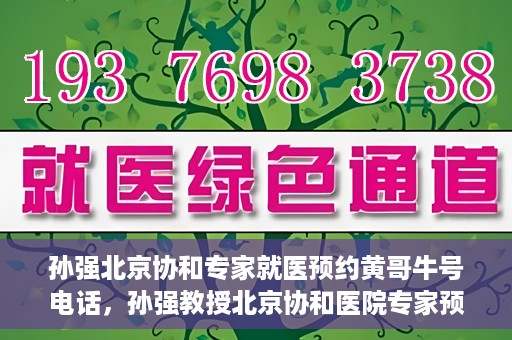 孙强北京协和专家就医预约黄哥牛号电话，孙强教授北京协和医院专家预约挂号指南，就医预约黄哥牛号联系电话揭秘