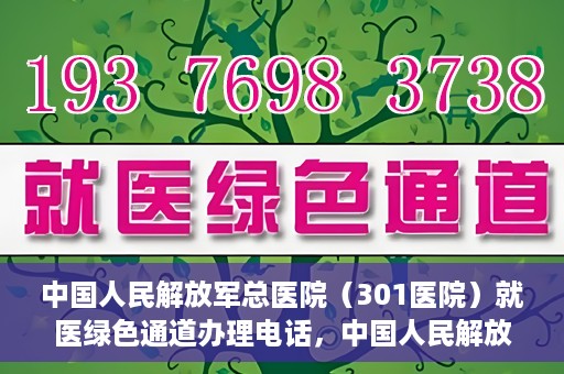 中国人民解放军总医院（301医院）就医绿色通道办理电话，中国人民解放军总医院就医绿色通道办理热线详解