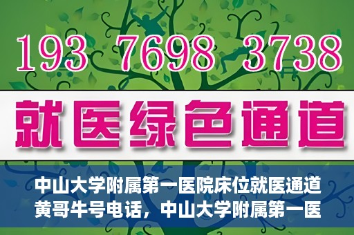 中山大学附属第一医院床位就医通道黄哥牛号电话，中山大学附属第一医院床位就医通道，黄哥牛号电话预约服务详解