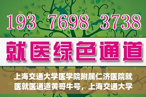 上海交通大学医学院附属仁济医院就医就医通道黄哥牛号，上海交通大学医学院附属仁济医院就医通道，黄哥牛号助您轻松就医体验之旅