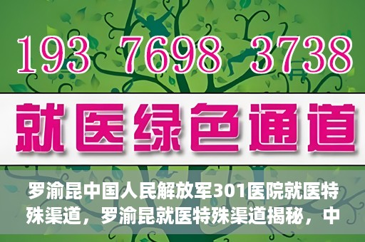 罗渝昆中国人民解放军301医院就医特殊渠道，罗渝昆就医特殊渠道揭秘，中国人民解放军301医院的医疗力量与特殊渠道就医体验