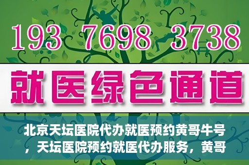 北京天坛医院代办就医预约黄哥牛号，天坛医院预约就医代办服务，黄哥牛号助您轻松预约就医