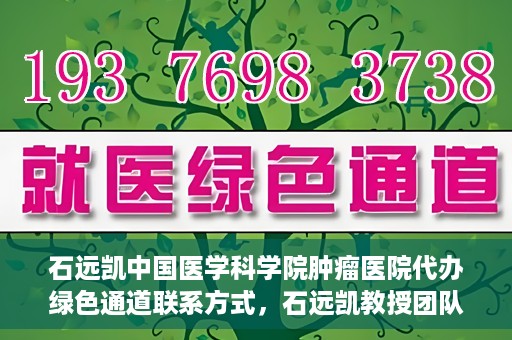 石远凯中国医学科学院肿瘤医院代办绿色通道联系方式，石远凯教授团队绿色通道联系方式，中国医学科学院肿瘤医院权威解读与代办服务指南