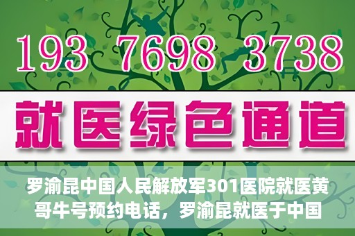 罗渝昆中国人民解放军301医院就医黄哥牛号预约电话，罗渝昆就医于中国人民解放军301医院，预约电话揭秘，黄哥牛号预约专线揭秘