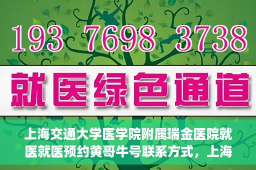 上海交通大学医学院附属瑞金医院就医就医预约黄哥牛号联系方式，上海交通大学医学院附属瑞金医院就医预约指南，黄哥牛号联系方式全解析