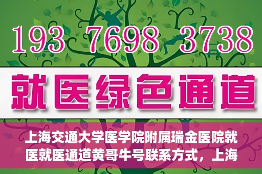 上海交通大学医学院附属瑞金医院就医就医通道黄哥牛号联系方式，上海交通大学医学院附属瑞金医院就医通道详解，黄哥牛号联系方式揭秘