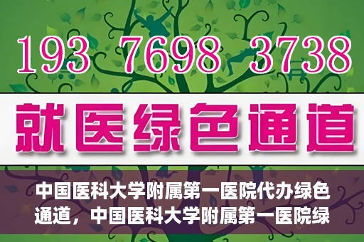 中国医科大学附属第一医院代办绿色通道，中国医科大学附属第一医院绿色通道代办服务详解
