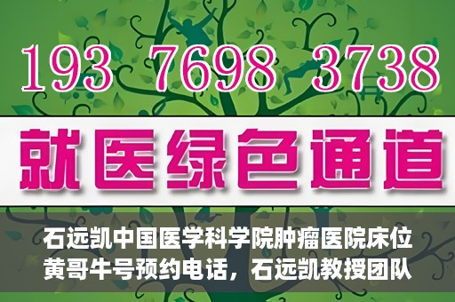 石远凯中国医学科学院肿瘤医院床位黄哥牛号预约电话，石远凯教授团队预约电话及中国医学科学院肿瘤医院床位预约攻略
