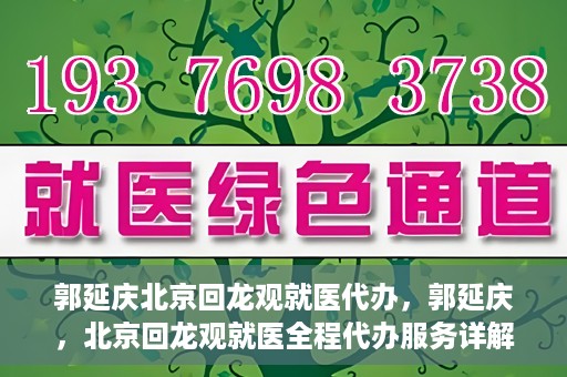 郭延庆北京回龙观就医代办，郭延庆，北京回龙观就医全程代办服务详解