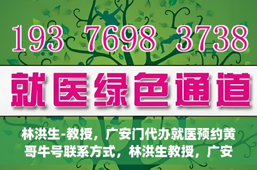 林洪生-教授，广安门代办就医预约黄哥牛号联系方式，林洪生教授，广安门就医预约背后的故事，黄哥牛号联系方式揭秘