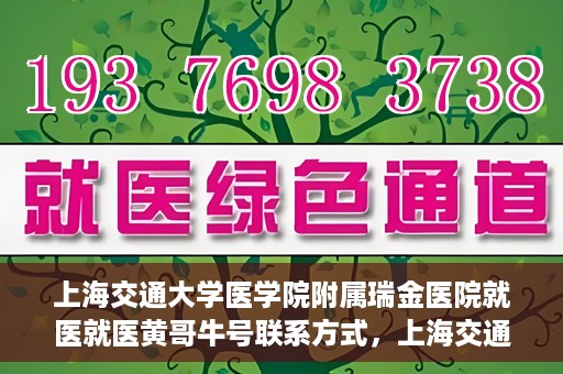 上海交通大学医学院附属瑞金医院就医就医黄哥牛号联系方式，上海交通大学医学院附属瑞金医院就医指南，黄哥牛号联系方式揭秘