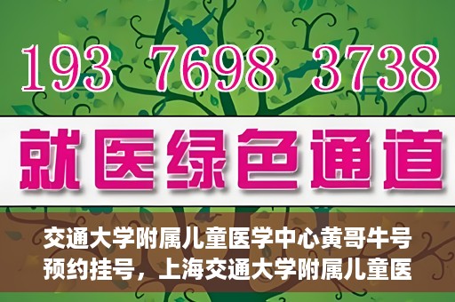 交通大学附属儿童医学中心黄哥牛号预约挂号，上海交通大学附属儿童医学中心黄哥牛专家预约挂号攻略