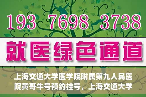 上海交通大学医学院附属第九人民医院黄哥牛号预约挂号，上海交通大学医学院附属第九人民医院黄哥牛号预约挂号攻略解析