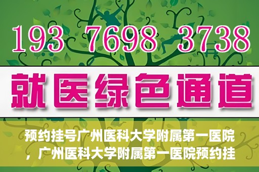 预约挂号广州医科大学附属第一医院，广州医科大学附属第一医院预约挂号服务启动
