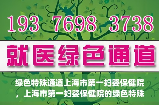 绿色特殊通道上海市第一妇婴保健院，上海市第一妇婴保健院的绿色特殊通道，守护母婴健康的坚实屏障