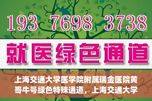 上海交通大学医学院附属瑞金医院黄哥牛号绿色特殊通道，上海交通大学医学院附属瑞金医院黄哥牛号，绿色特殊通道开启健康之门