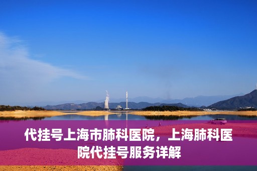 代挂号上海市肺科医院，上海肺科医院代挂号服务详解