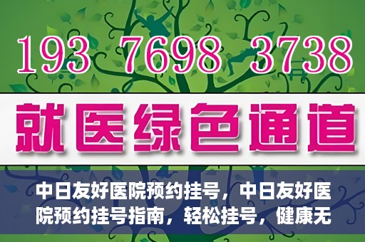 中日友好医院预约挂号，中日友好医院预约挂号指南，轻松挂号，健康无忧！