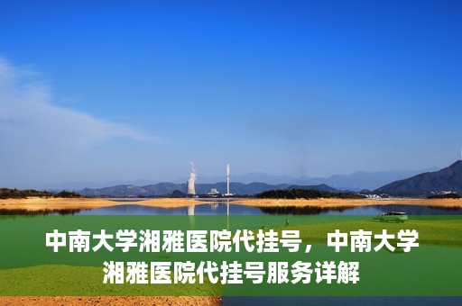 中南大学湘雅医院代挂号，中南大学湘雅医院代挂号服务详解