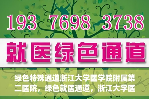 绿色特殊通道浙江大学医学院附属第二医院，绿色就医通道，浙江大学医学院附属第二医院的探索与实践