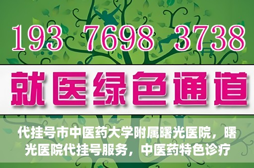 代挂号市中医药大学附属曙光医院，曙光医院代挂号服务，中医药特色诊疗体验之旅