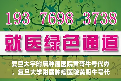 复旦大学附属肿瘤医院黄哥牛号代办，复旦大学附属肿瘤医院黄哥牛号代办，真相揭秘与深度解析
