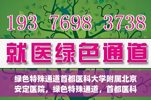绿色特殊通道首都医科大学附属北京安定医院，绿色特殊通道，首都医科大学附属北京安定医院的探索与实践