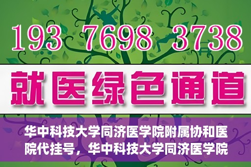 华中科技大学同济医学院附属协和医院代挂号，华中科技大学同济医学院附属协和医院代挂号服务详解
