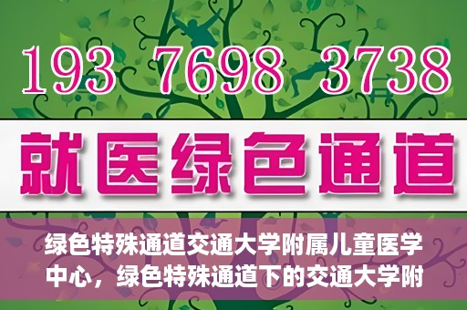 绿色特殊通道交通大学附属儿童医学中心，绿色特殊通道下的交通大学附属儿童医学中心探索