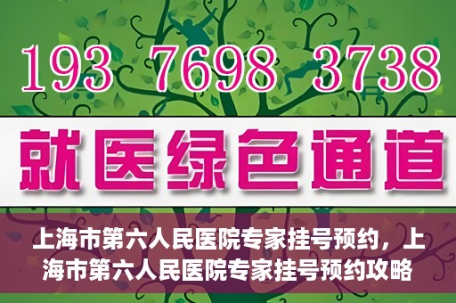 上海市第六人民医院专家挂号预约，上海市第六人民医院专家挂号预约攻略，一站式解决您的就医需求