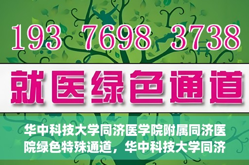 华中科技大学同济医学院附属同济医院绿色特殊通道，华中科技大学同济医院特殊绿色通道的奥秘与力量