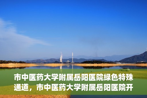市中医药大学附属岳阳医院绿色特殊通道，市中医药大学附属岳阳医院开通绿色特殊通道，助力健康岳阳建设