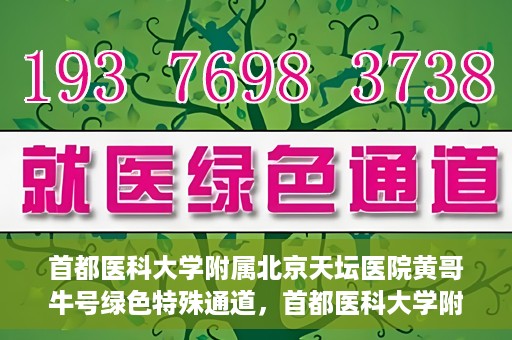 首都医科大学附属北京天坛医院黄哥牛号绿色特殊通道，首都医科大学附属北京天坛医院黄哥牛号，绿色特殊通道开启健康之门