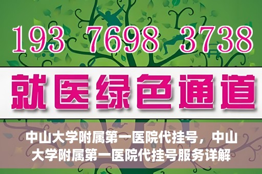 中山大学附属第一医院代挂号，中山大学附属第一医院代挂号服务详解