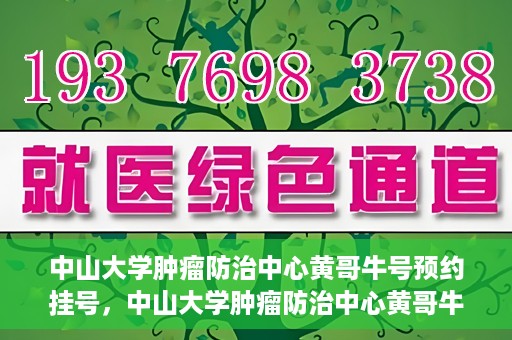 中山大学肿瘤防治中心黄哥牛号预约挂号，中山大学肿瘤防治中心黄哥牛号预约挂号攻略解析
