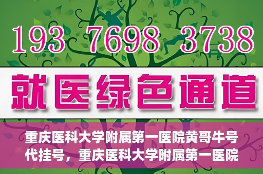 重庆医科大学附属第一医院黄哥牛号代挂号，重庆医科大学附属第一医院黄哥牛号代挂号服务解析