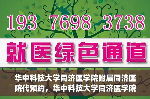 华中科技大学同济医学院附属同济医院代预约，华中科技大学同济医学院附属同济医院便捷预约服务解析