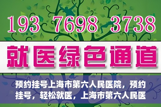 预约挂号上海市第六人民医院，预约挂号，轻松就医，上海市第六人民医院挂号指南
