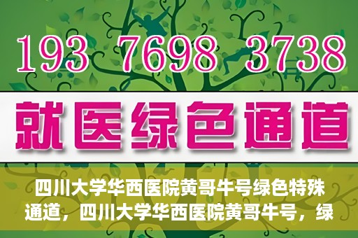 四川大学华西医院黄哥牛号绿色特殊通道，四川大学华西医院黄哥牛号，绿色特殊通道开启生命之门