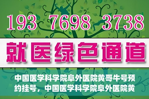 中国医学科学院阜外医院黄哥牛号预约挂号，中国医学科学院阜外医院黄哥牛号预约挂号指南