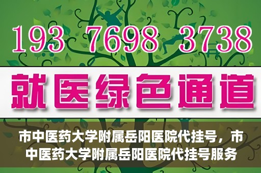 市中医药大学附属岳阳医院代挂号，市中医药大学附属岳阳医院代挂号服务解析