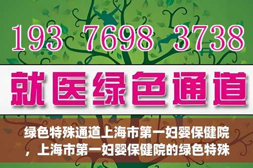 绿色特殊通道上海市第一妇婴保健院，上海市第一妇婴保健院的绿色特殊通道，守护母婴健康的坚实屏障