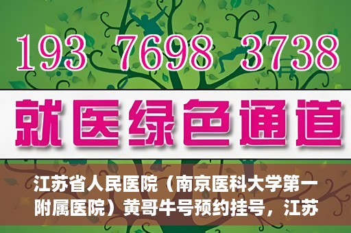 江苏省人民医院（南京医科大学第一附属医院）黄哥牛号预约挂号，江苏省人民医院（南京医科大学第一附属医院）黄哥牛号预约挂号攻略