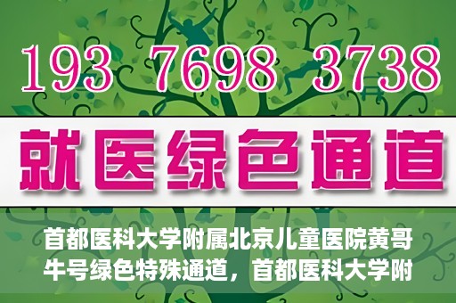 首都医科大学附属北京儿童医院黄哥牛号绿色特殊通道，首都医科大学附属北京儿童医院，黄哥牛号绿色特殊通道，助力儿童健康之路