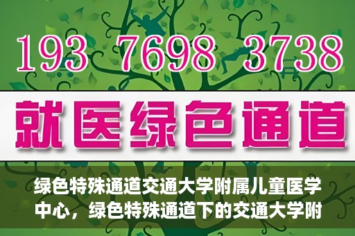 绿色特殊通道交通大学附属儿童医学中心，绿色特殊通道下的交通大学附属儿童医学中心探索