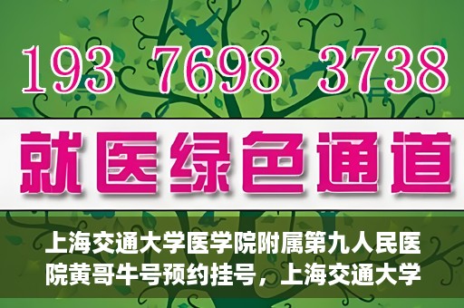 上海交通大学医学院附属第九人民医院黄哥牛号预约挂号，上海交通大学医学院附属第九人民医院黄哥牛号预约挂号攻略解析