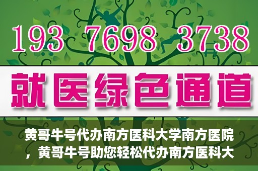 黄哥牛号代办南方医科大学南方医院，黄哥牛号助您轻松代办南方医科大学南方医院事务